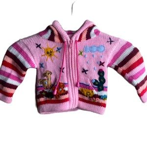Kids Peruvian Handmade Animal Sweater